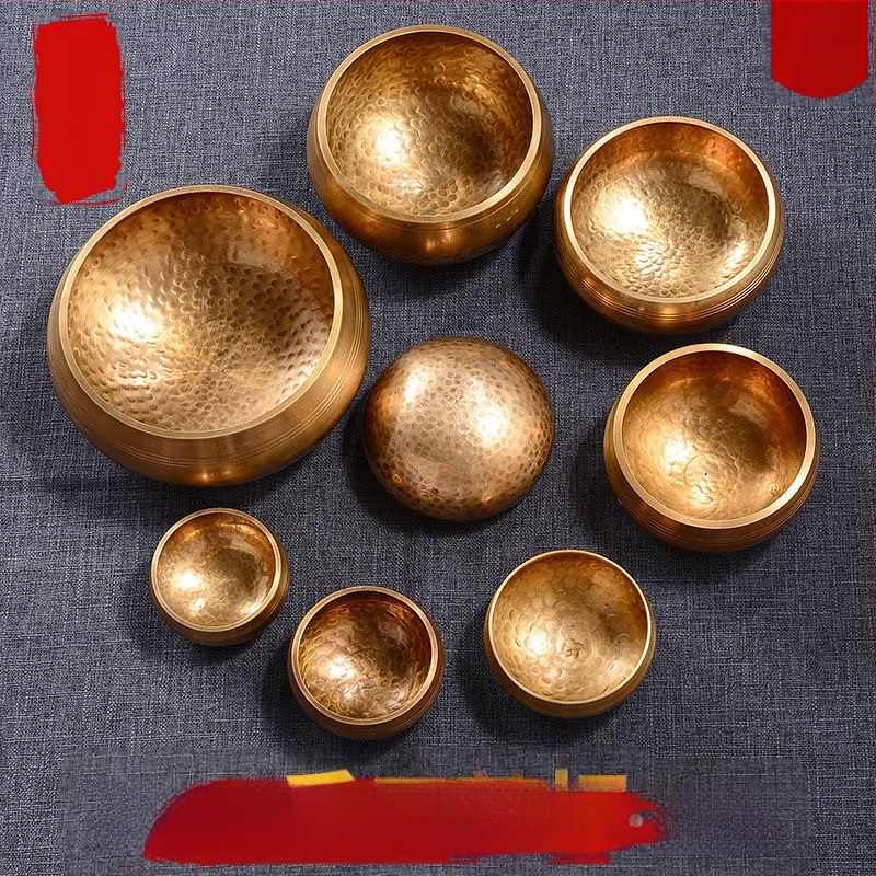 Χαλκός Βουδιστικό Τραγουδιστό Μπολ για Διαλογισμό – Χειροποίητο, 220 g, Θρησκευτική Χρήση