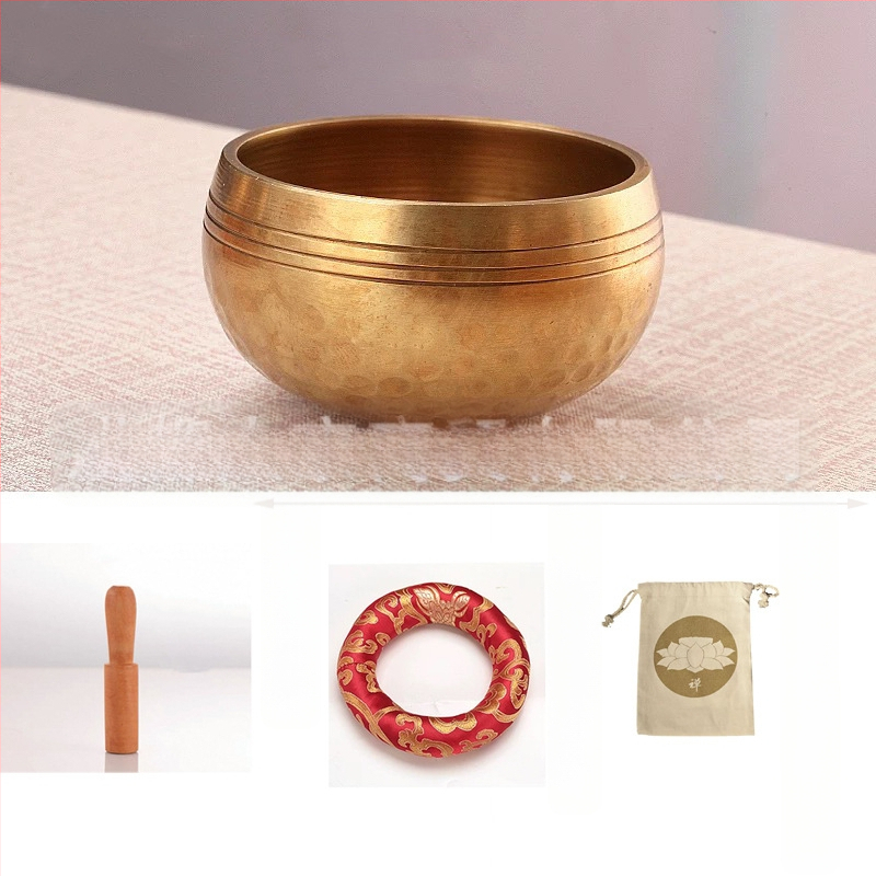 Χαλκός Βουδιστικό Τραγουδιστό Μπολ για Διαλογισμό – Χειροποίητο, 220 g, Θρησκευτική Χρήση