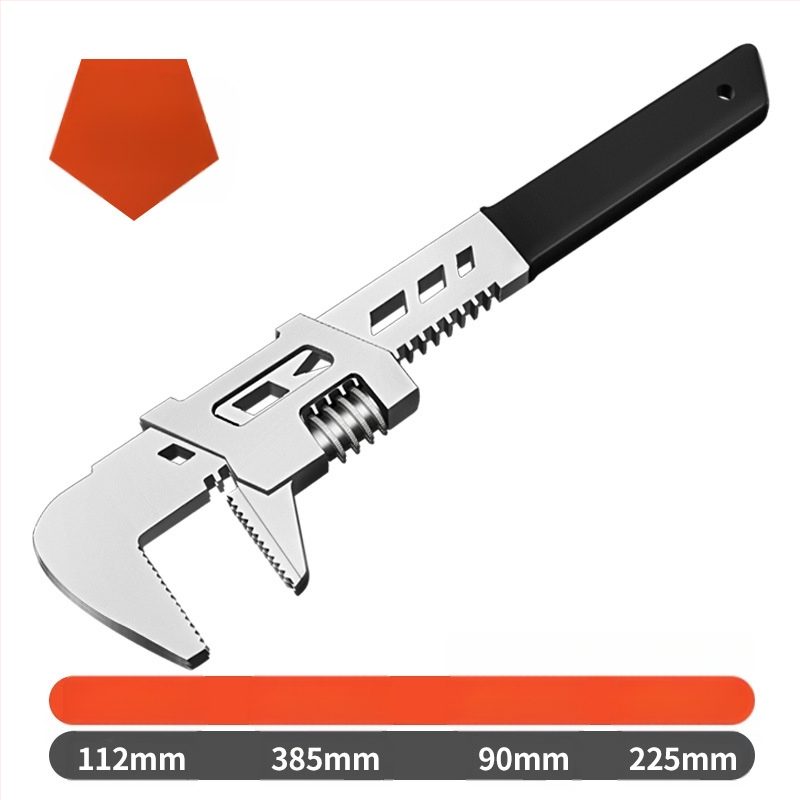 Клещи за тръби за баня с правоъгълен ъгъл и регулируеми, с голямо отваряне, хром-ванадиева стомана