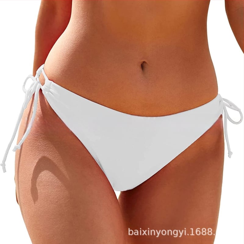 Γυναικείο σλιπ μπικίνι με κορδόνια στις δύο πλευρές - 80% νάιλον ύφασμα, νάιλον επένδυση, κατάλληλο για κολύμβηση