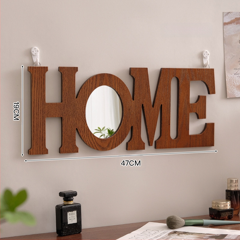 Дървено настолно огледало за грим, китайски стил, борово дърво, подходящо за домашна употреба