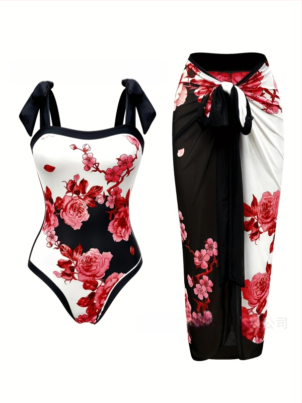 Μονόσωμο γυναικείο μαγιό με εκτύπωση, πολυεστερικό ύφασμα 82% και φόδρα 18%, επένδυση για το στήθος χωρίς μεταλλική στήριξη, χωρίς μανίκια