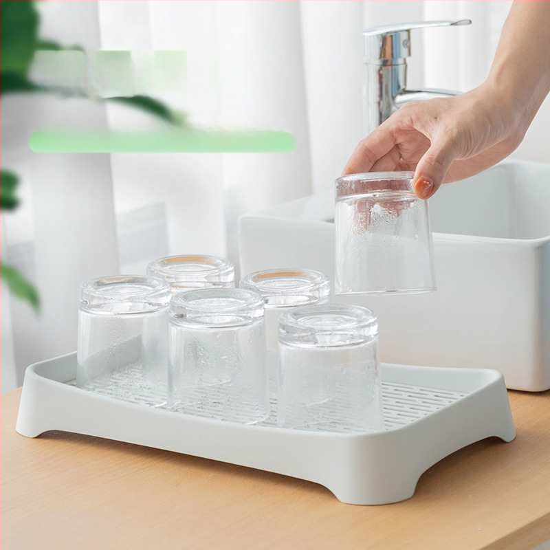 Plastmasas tējas krūzes turētājs ar invertētu nosusumu, virtuves uzglabāšanas plaukts