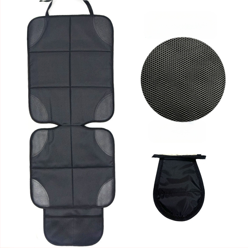 Automašīnas sēdekļa aizsargs ar pretslīdējošu un nolietošanās pretestību visām sezonām; materiāli: Oxford audums, pearl cotton, ādas pretslīdes tīkls; personalizēts logotips; zīmols JF