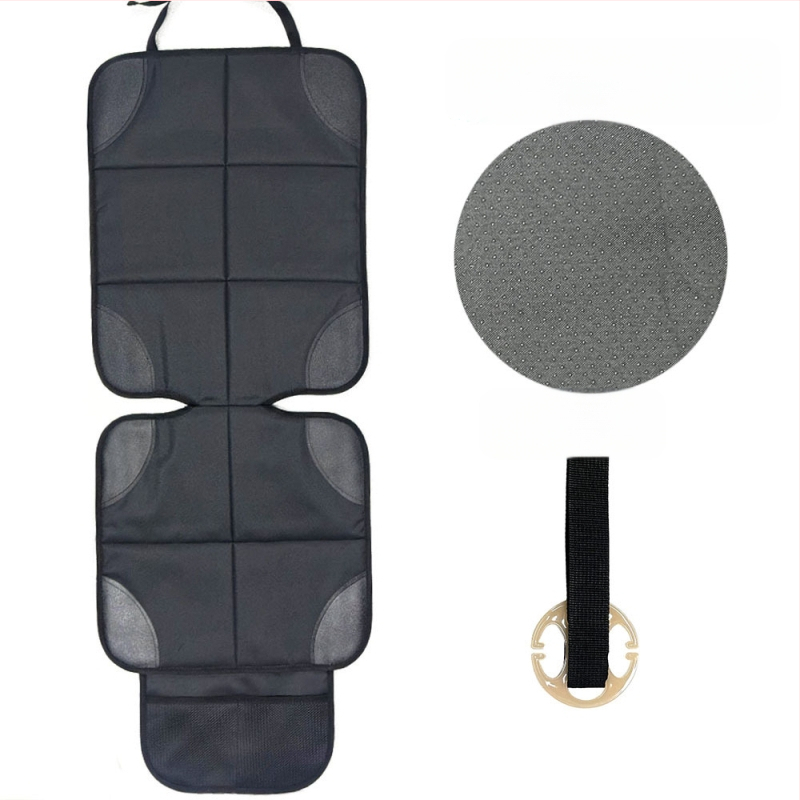 Automašīnas sēdekļa aizsargs ar pretslīdējošu un nolietošanās pretestību visām sezonām; materiāli: Oxford audums, pearl cotton, ādas pretslīdes tīkls; personalizēts logotips; zīmols JF