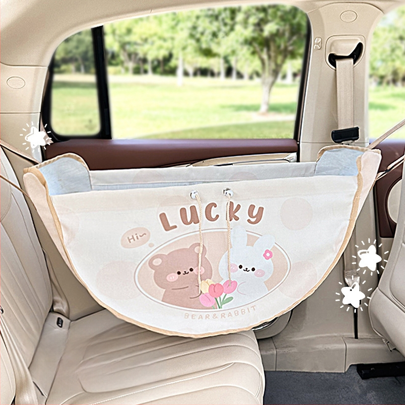 Τσαντάκι αποθήκευσης για την πλάτη του καθίσματος αυτοκινήτου, κρεμαστό, υφασμάτινο, ανθεκτικό στην πίεση, με λαβή, συμβατό με όλα τα οχήματα