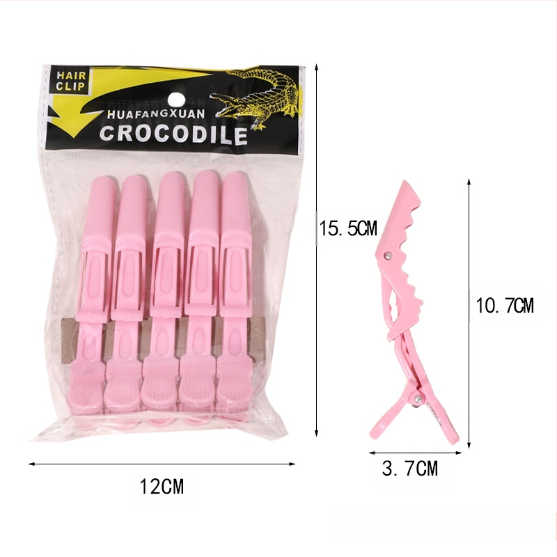 Yizulian 5 τεμάχια κλιπ μαλλιών σε σχήμα κροκοδειλίου για τοποθέτηση και διαχωρισμό μαλλιών