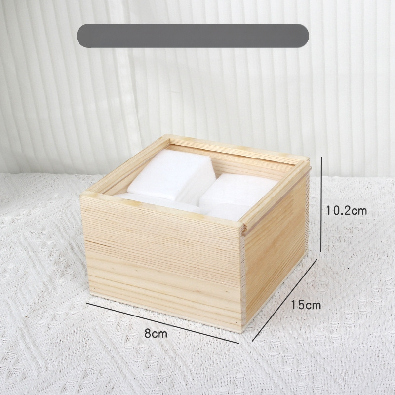 Σετ εργαλείων μανικιούρ — ιαπωνικού στυλ ξύλινο επιτραπέζιο κουτί αποθήκευσης, θήκη για γέλ πεν, οργανωτής βούρτσας σκόνης, 0,16 kg