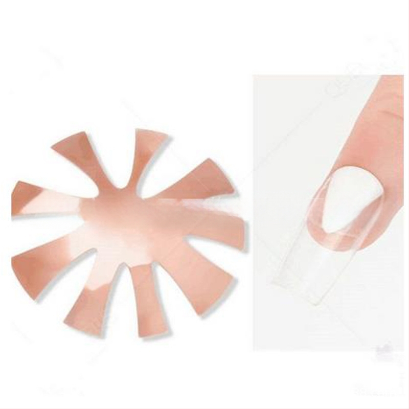 Liwei Εργαλεία μανικιούρ — Ανοξείδωτη πλάκα για γαλλικό μανικιούρ, μορφή/μοντέλο φόρμας, για δημιουργία κρυσταλλικού μανικιούρ