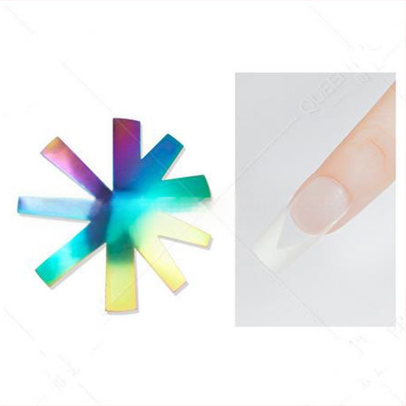 Liwei Εργαλεία μανικιούρ — Ανοξείδωτη πλάκα για γαλλικό μανικιούρ, μορφή/μοντέλο φόρμας, για δημιουργία κρυσταλλικού μανικιούρ