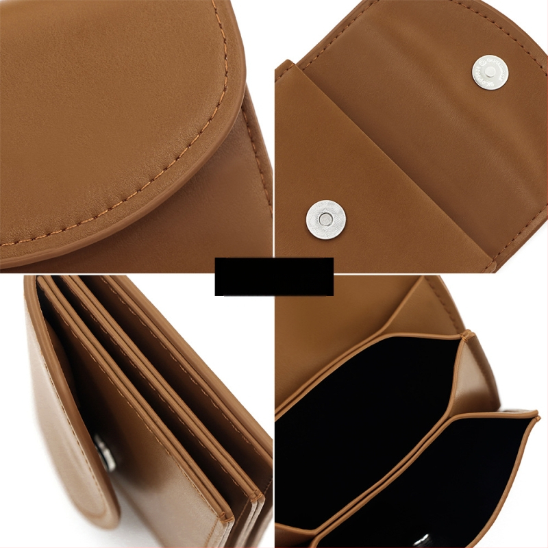 Kingdushi PU kartes maciņš – pilsētas minimalistiskais stils, ārkārtīgi viegls, bez oderes, ikdienas lietošanai