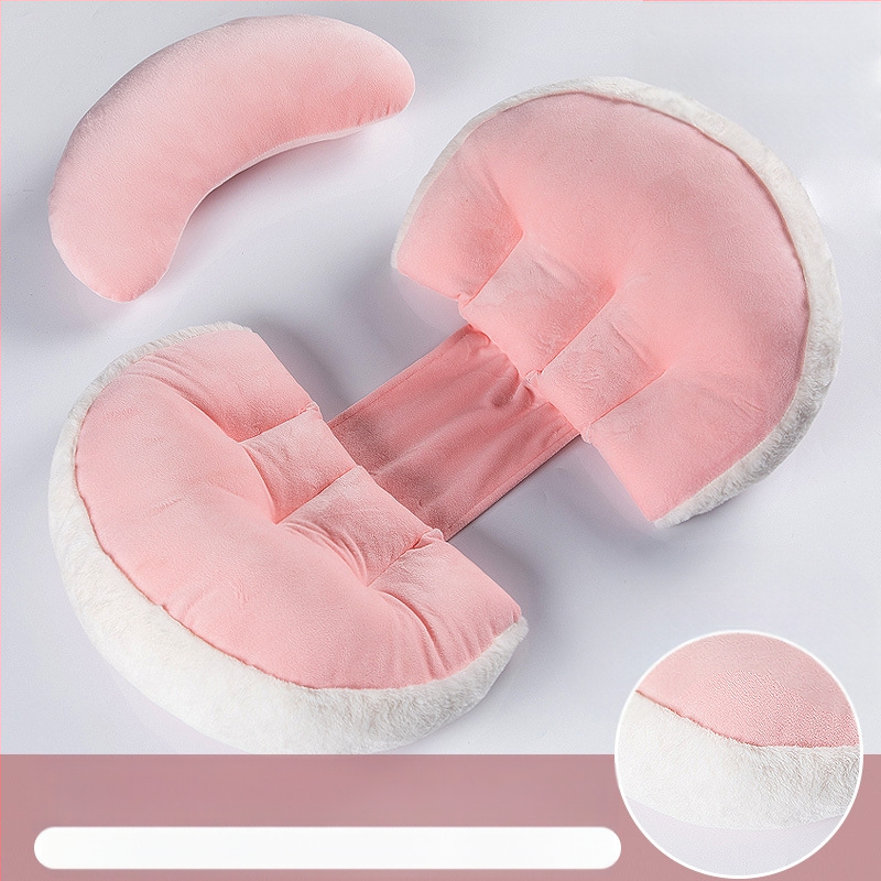 U-veida grūtnieču spilvens – atbalsts viduklim un vēderam, pildījums no poliestera šķiedras, vāciņš no ķīmiskām šķiedrām, pielāgojams