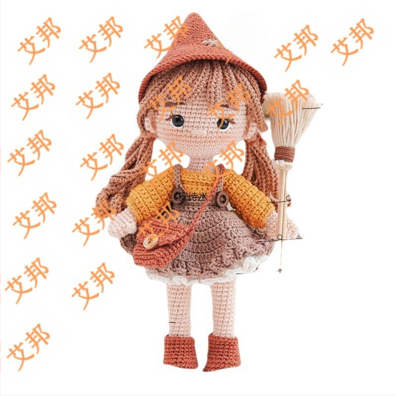 DIY комплект за плетене с кука — украса за кукла вещица; Марка: Aibang; Процес на завъртане: Друг; Форма на преждата: друга; Основна цел: Плетиво