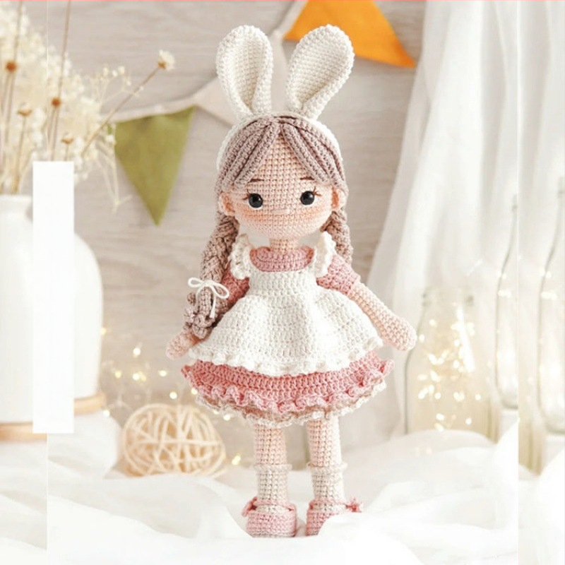 DIY комплект за плетене с кука — украса за кукла вещица; Марка: Aibang; Процес на завъртане: Друг; Форма на преждата: друга; Основна цел: Плетиво