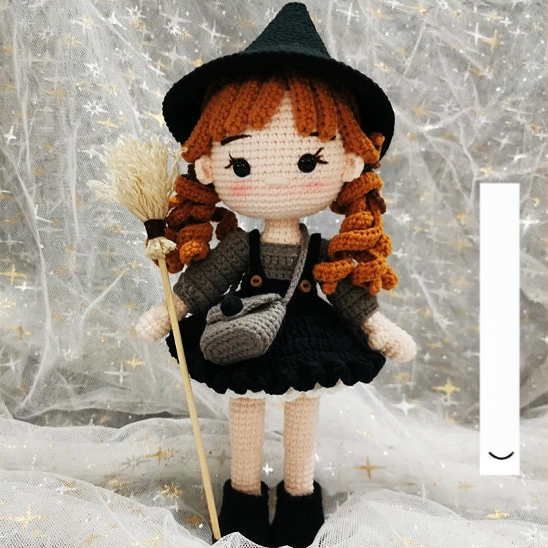 DIY комплект за плетене с кука — украса за кукла вещица; Марка: Aibang; Процес на завъртане: Друг; Форма на преждата: друга; Основна цел: Плетиво