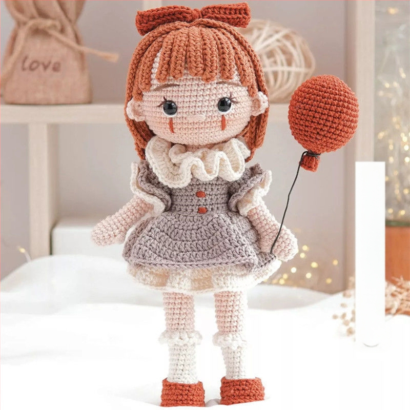 DIY комплект за плетене с кука — украса за кукла вещица; Марка: Aibang; Процес на завъртане: Друг; Форма на преждата: друга; Основна цел: Плетиво