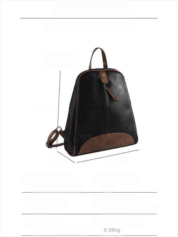 LIKEBAG PU раница за жени, пролет 2025, анти-крадба, голям капацитет, раница с капак