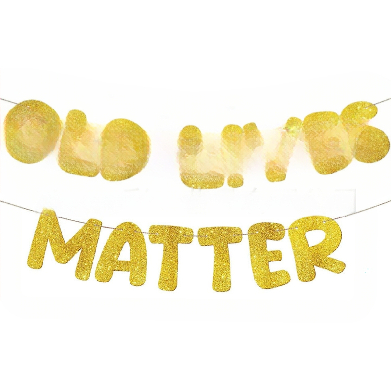 Old Lives Matter флаг за фотореквизит за рожден ден и пенсиониране — марка shangcai, материал хартия, стил Celebrate, IP: No IP authorization