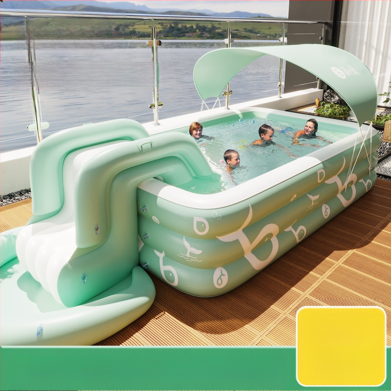 Mandola φουσκωτή πισίνα — μοντέλο Blue Fish, PVC υλικό, κατάλληλη για κολύμβηση και περπάτημα σε ρηχά νερά