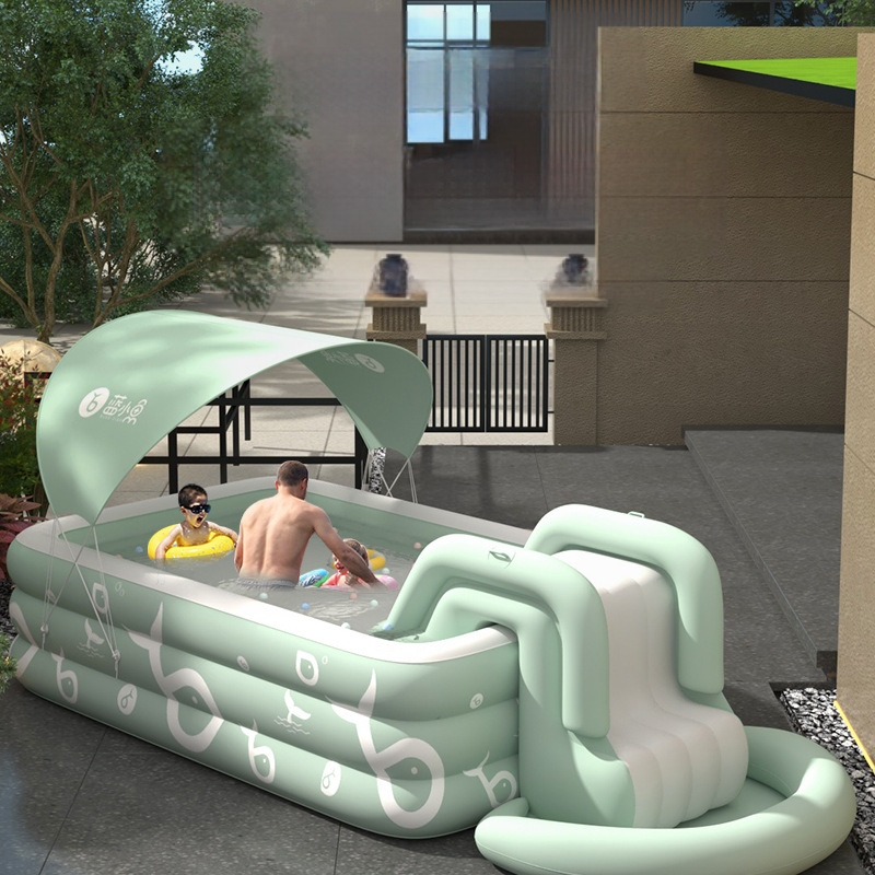 Mandola φουσκωτή πισίνα — μοντέλο Blue Fish, PVC υλικό, κατάλληλη για κολύμβηση και περπάτημα σε ρηχά νερά