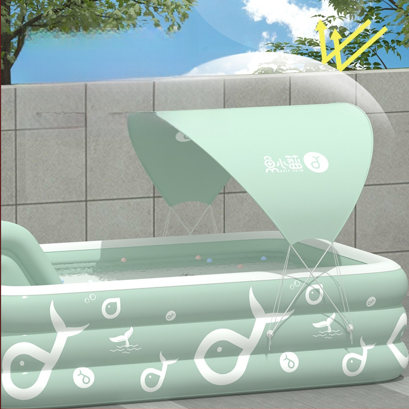 Mandola φουσκωτή πισίνα — μοντέλο Blue Fish, PVC υλικό, κατάλληλη για κολύμβηση και περπάτημα σε ρηχά νερά