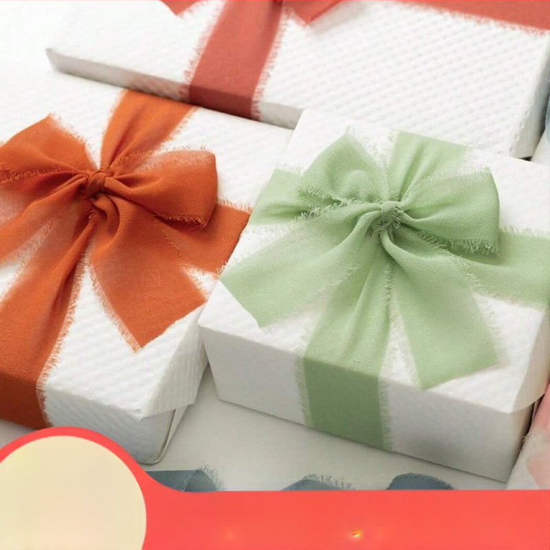 Nylon šifona lente svētku pušķim, pielāgojama, rokdarbs