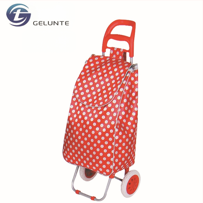 Χειροκίνητο πτυσσόμενο καρότσι αγορών με δύο ρόδες, κατασκευή από σίδηρο, μάρκα Glendt, φορτίο 50 kg στατικό / 25 kg δυναμικό