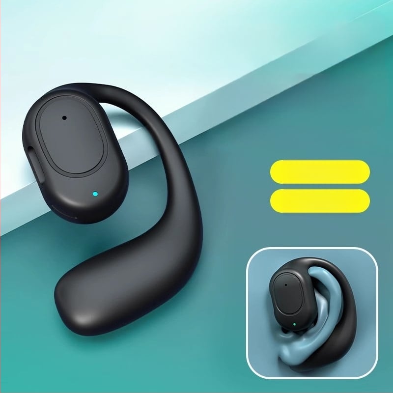 Bluetooth слушалки с костна проводимост, обхват до 10 м, дизайн висящ за ухото, поддържат обаждания и музика, Bluetooth 5.0, до 4 часа работа на батерията