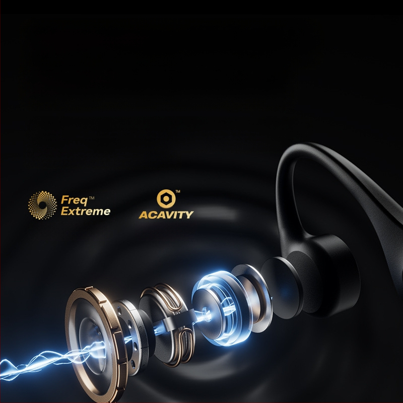 sanag Bluetooth austiņas ar kaula vadāmību, IPX8 ūdensizturīgas, Bluetooth 5.3, darbības diapazons 10 m, 4–8 stundu darbība, abpusējs stereo