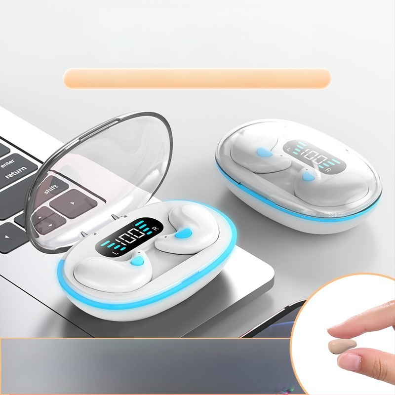Ultra plānas mini bezvadu Bluetooth austiņa, in-ear dizains, Bluetooth 5.0, 10 m diapazons, stereo zvani, ūdensizturīga