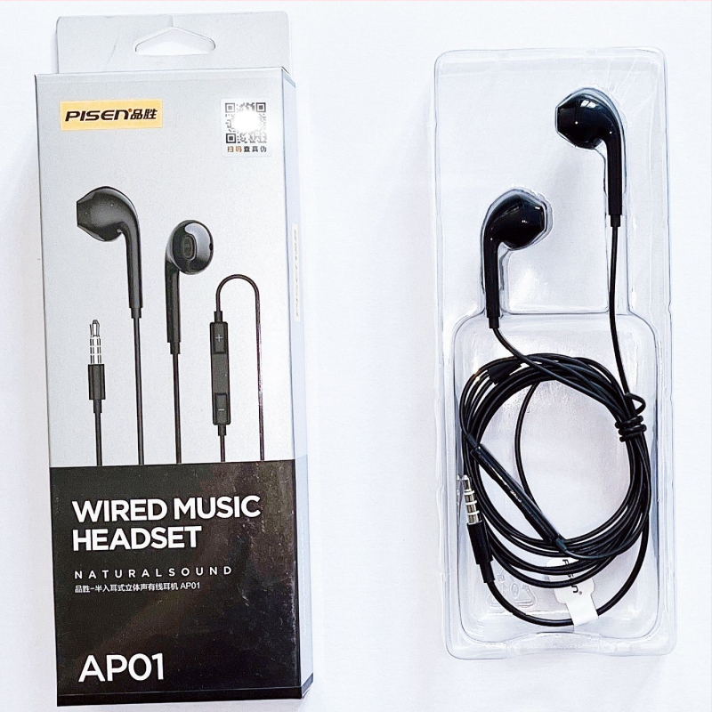 Pisen XS100 Type-C vadu in-ear austiņas ar mikrofonu