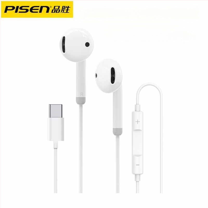 Pisen XS100 Type-C vadu in-ear austiņas ar mikrofonu