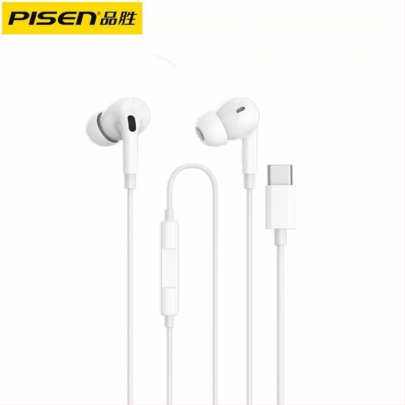 Pisen XS100 Type-C vadu in-ear austiņas ar mikrofonu