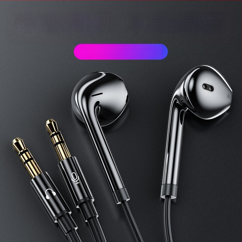 In-ear vadu austiņas ar mikrofonu, 3 m kabelis, 3,5 mm spraudnis, 32 Ω, frekvences diapazons 20 Hz–20 kHz