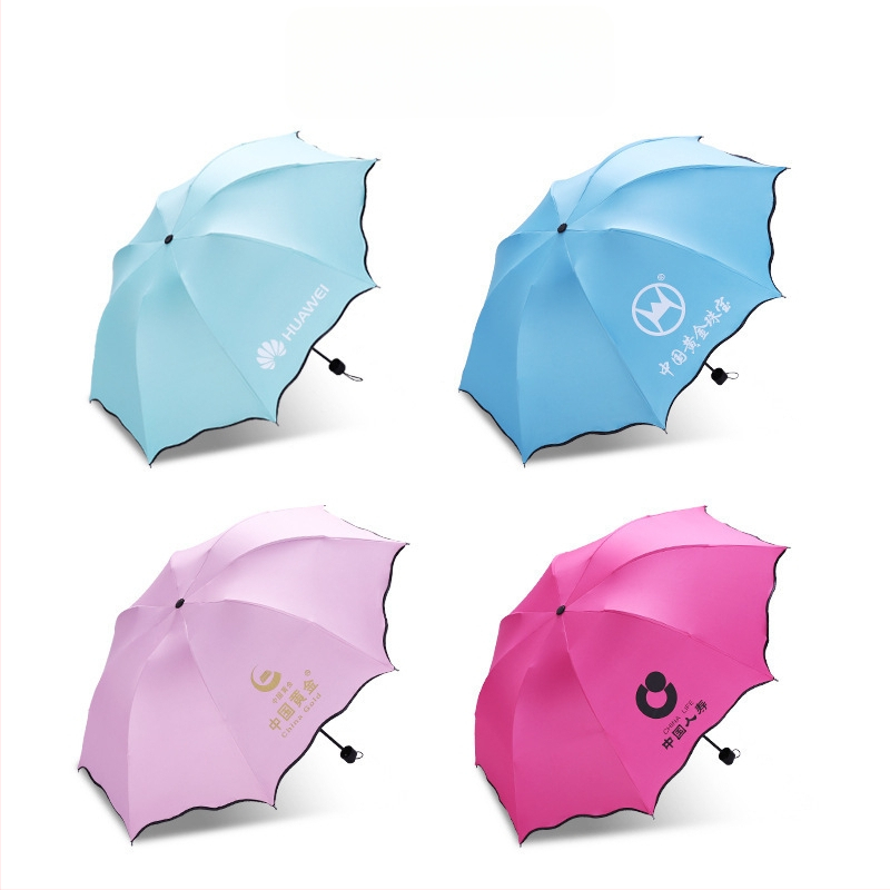 Ομπρέλα τριών τμημάτων με ύφασμα αντίκτυπου 190T, 8 μεταλλικά μπράτσα, UV προστασία UPF πάνω από 40, χειροκίνητο άνοιγμα/κλείσιμο