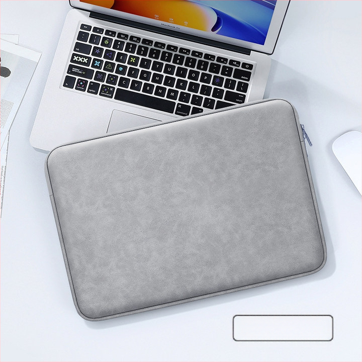 Персонализирана водоустойчива подплатена вътрешна чанта за лаптоп, полиестер, плътна плюшена подплата, унисекс