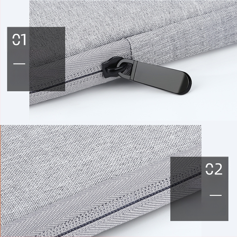 Персонализирана водоустойчива подплатена вътрешна чанта за лаптоп, полиестер, плътна плюшена подплата, унисекс