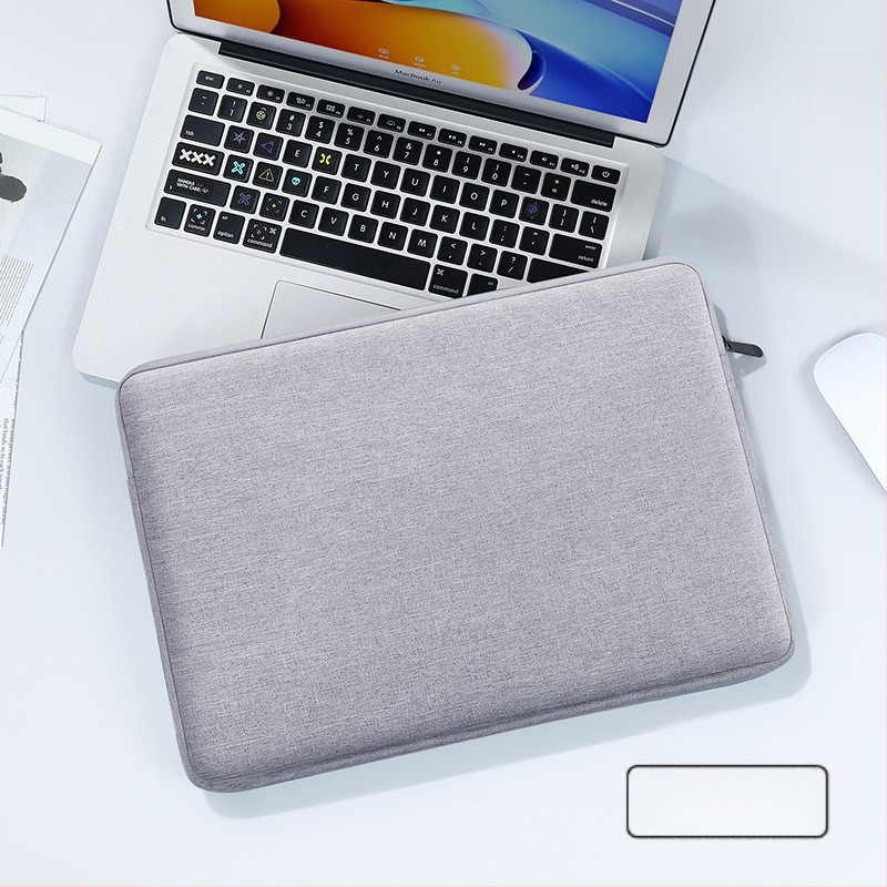 Персонализирана водоустойчива подплатена вътрешна чанта за лаптоп, полиестер, плътна плюшена подплата, унисекс