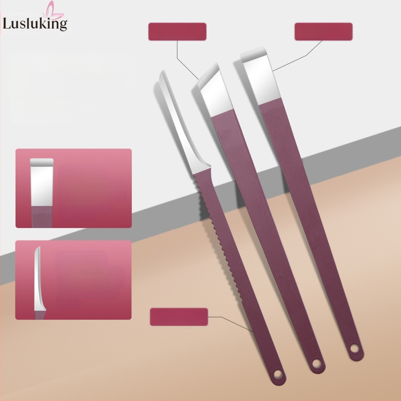 Nagakääride komplekt – roostevabast terasest ja süsinikterasest; surnud naha eemaldamise fail; küünte pinna lihvimisinstrument; küünte lõikusseadmete komplekt; Lusluking