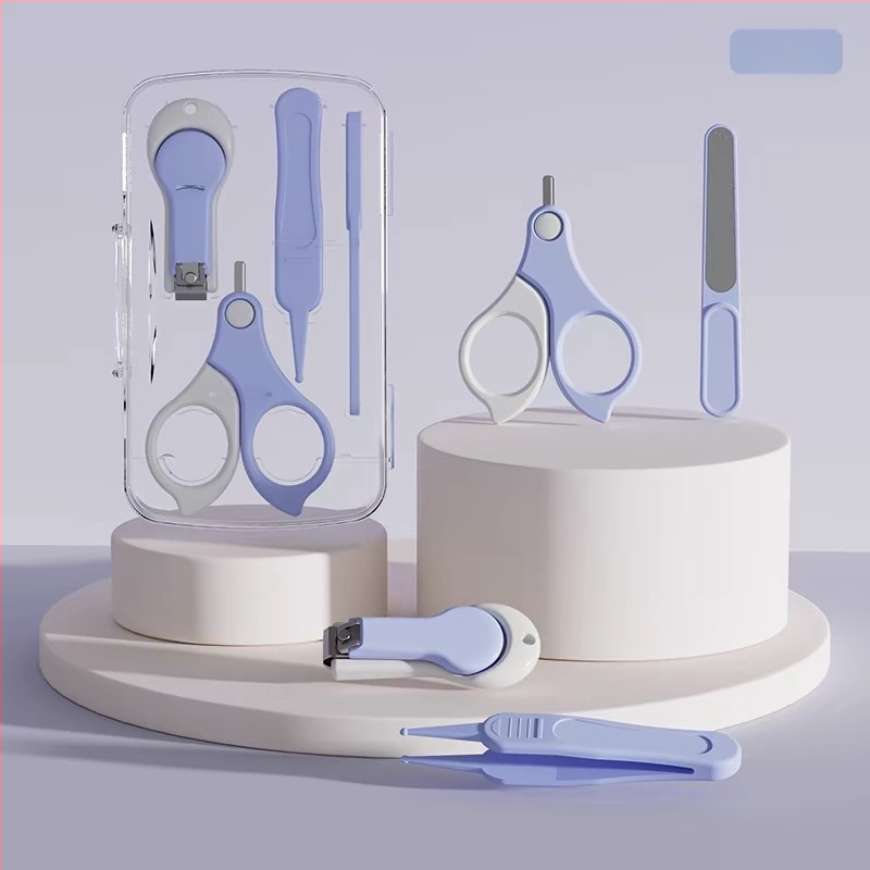 Σετ κοπτών νυχιών μωρού με προστατευτικό σχεδιασμό για νεογνά – πλαστικό και ανοξείδωτο ατσάλι, ασφαλές σετ φροντίδας βρεφών