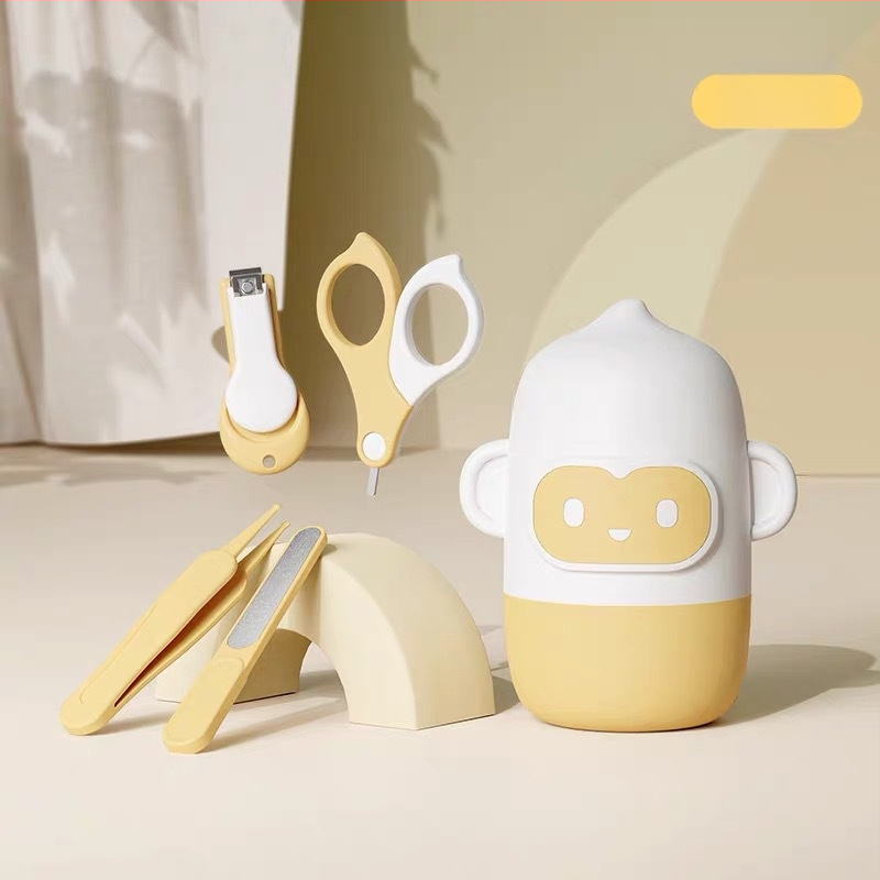 Σετ κοπτών νυχιών μωρού με προστατευτικό σχεδιασμό για νεογνά – πλαστικό και ανοξείδωτο ατσάλι, ασφαλές σετ φροντίδας βρεφών