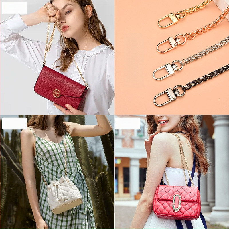 Boo each Чанта през рамо с широка метална верижка за женски чанти, метална презрамка, Лято 2022