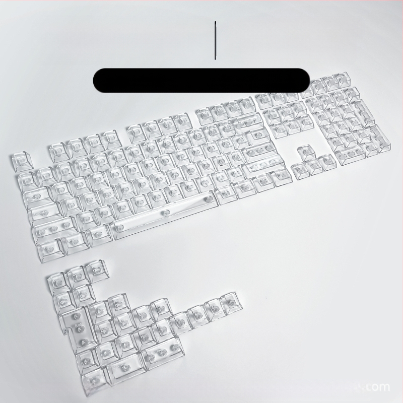 Readson átlátszó PC keycap mechanikus billentyűzethez, oldal- és felül gravírozott.