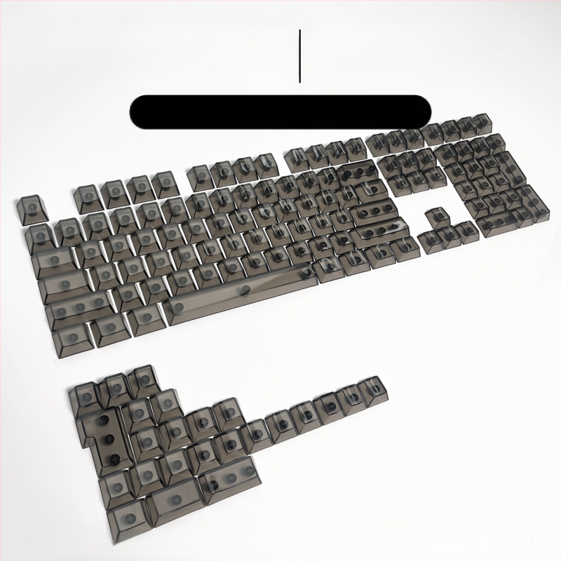 Readson átlátszó PC keycap mechanikus billentyűzethez, oldal- és felül gravírozott.