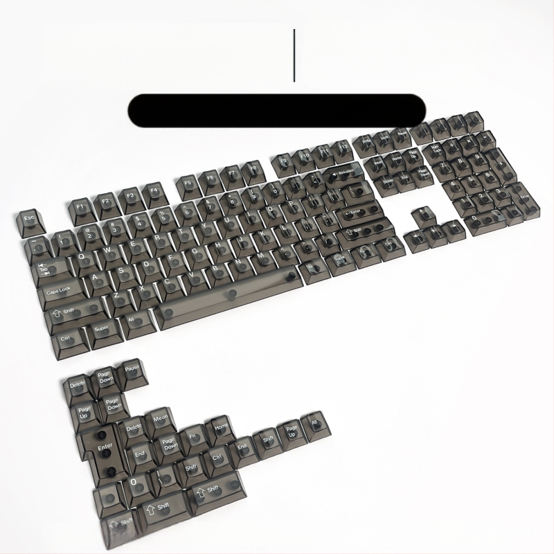 Readson átlátszó PC keycap mechanikus billentyűzethez, oldal- és felül gravírozott.