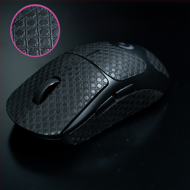 Антихлъзгаща се лепенка за мишка MX3 – LA Leather, съвместима с Logitech MX3, пусната през 2024, машинна обработка