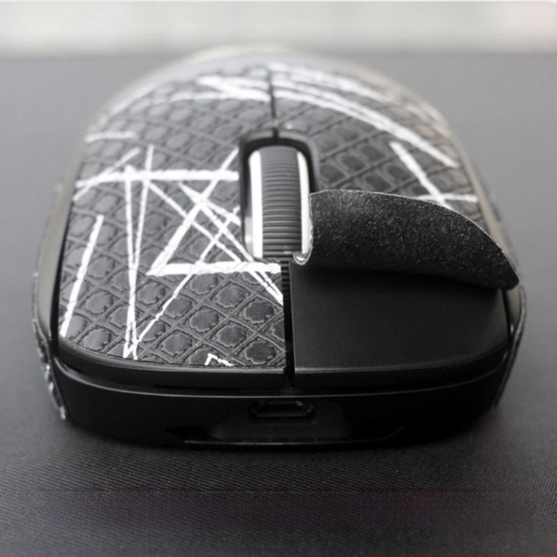 Антихлъзгаща се лепенка за мишка MX3 – LA Leather, съвместима с Logitech MX3, пусната през 2024, машинна обработка