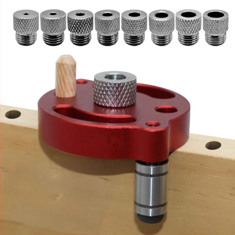 Дърводелски вертикален център за отвори, самоцентриращ, алуминиева сплав, комплект 1 бр., за дървообработване