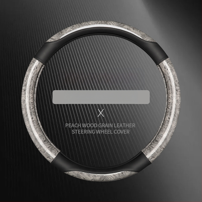 Покритие за волан със дизайн на полумесец дърво праскова, изкуствена кожа, минималистичен стил, универсално пасване, за всички сезони