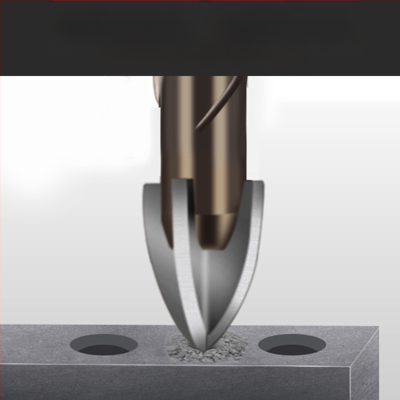 Journalists сплавен бур, шестостенков носач, спирална канавка, 4 лопатки, за керамични и стъклени плочки, витрифицирана тухла